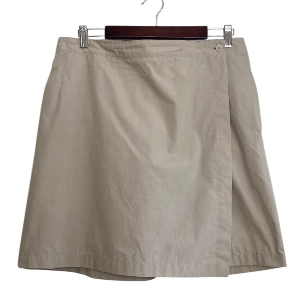 Vintage Tilley Skort Womens 12 Tan Beige Wide Leg Shorts Travel Golf Camping